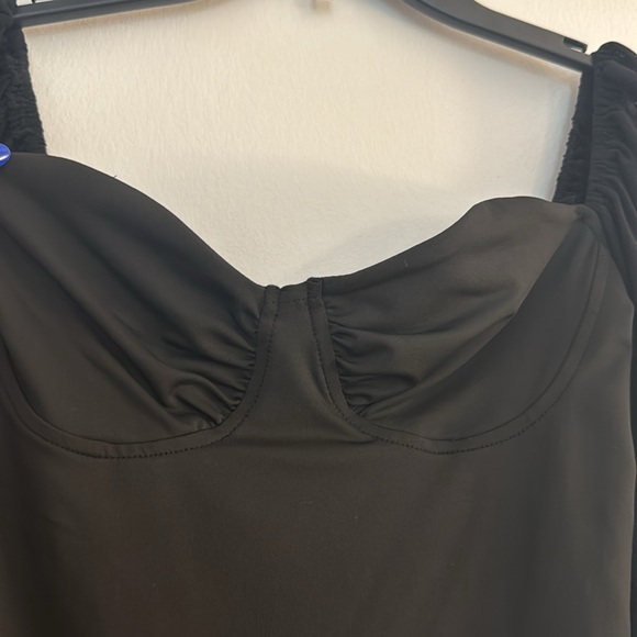 Mesh Sleeved Mini Dress - Picture 2 of 2